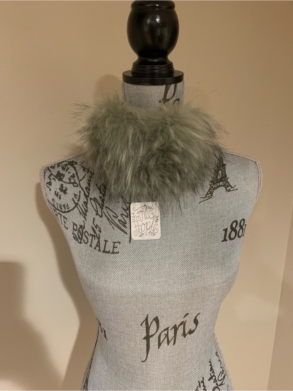 Free People Grey Faux Fur Ear Muffs